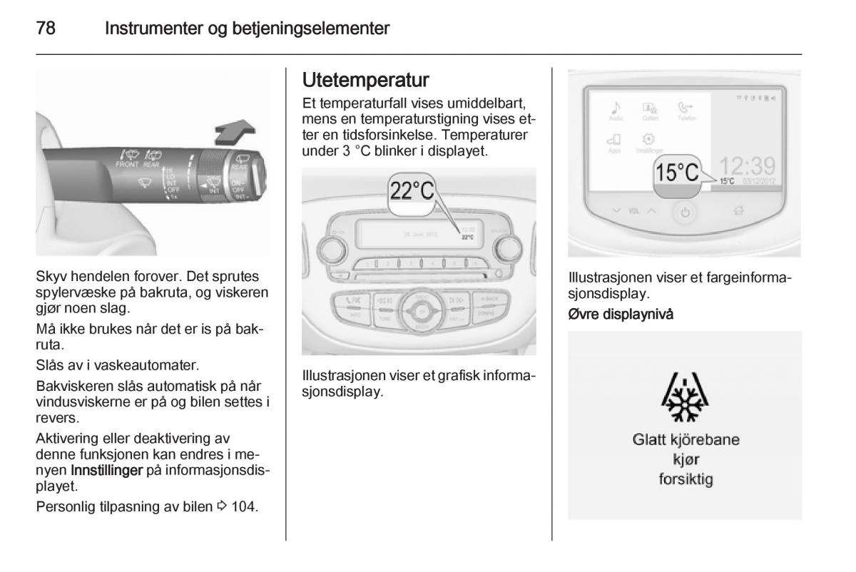 Opel Corsa D bruksanvisningen / page 80