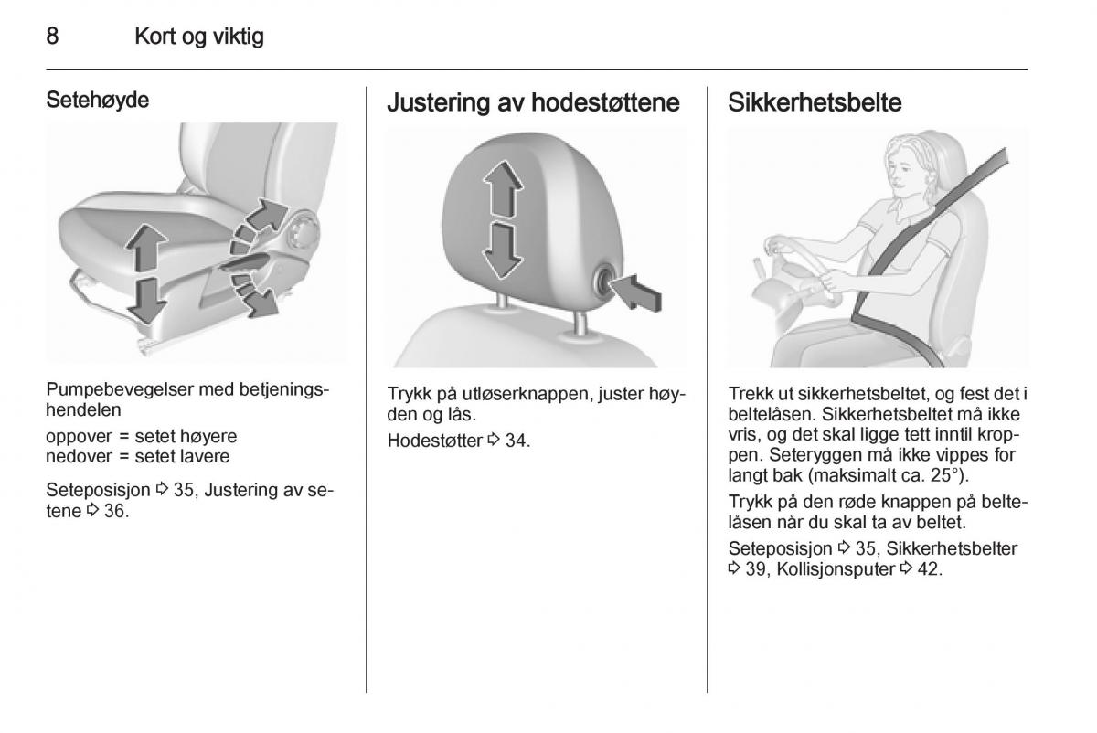 Opel Corsa D bruksanvisningen / page 10