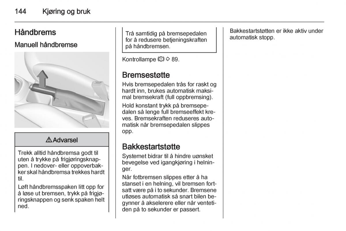 Opel Corsa D bruksanvisningen / page 146