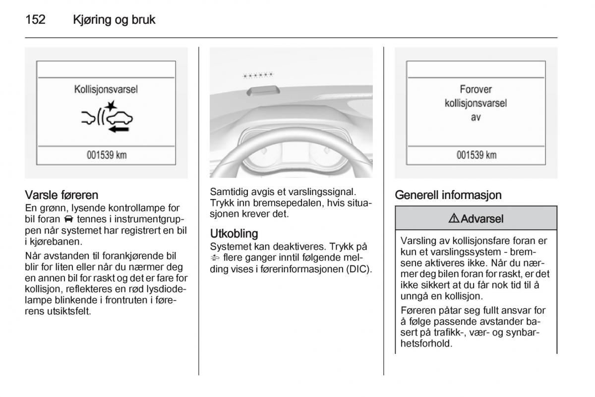 Opel Corsa D bruksanvisningen / page 154