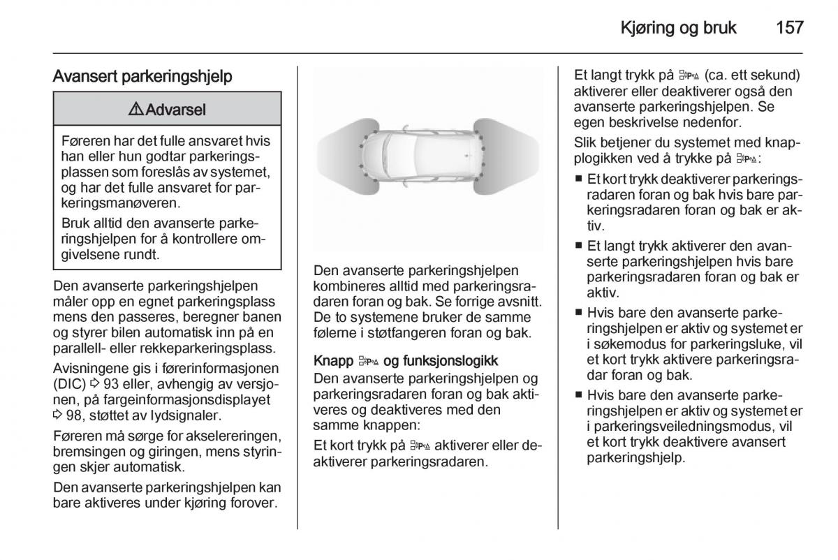 Opel Corsa D bruksanvisningen / page 159