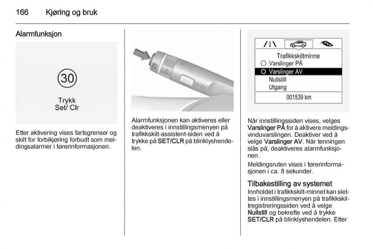 Opel Corsa D bruksanvisningen / page 168