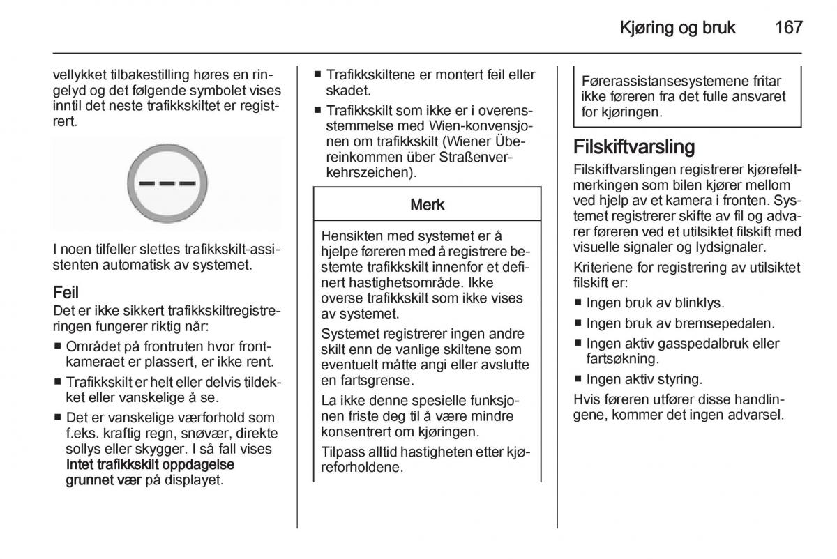 Opel Corsa D bruksanvisningen / page 169