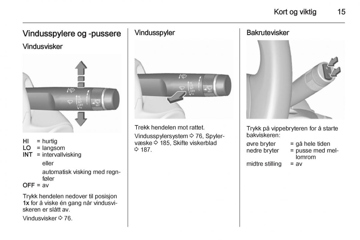 Opel Corsa D bruksanvisningen / page 17