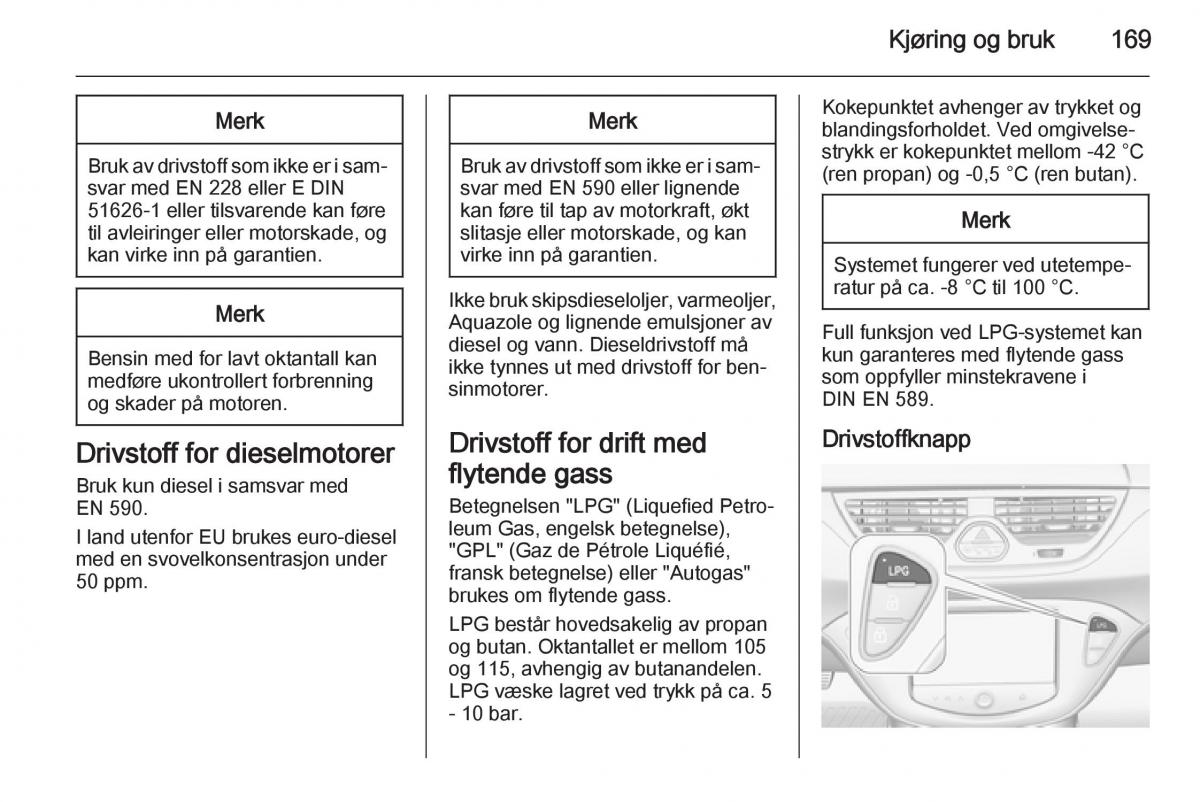 Opel Corsa D bruksanvisningen / page 171