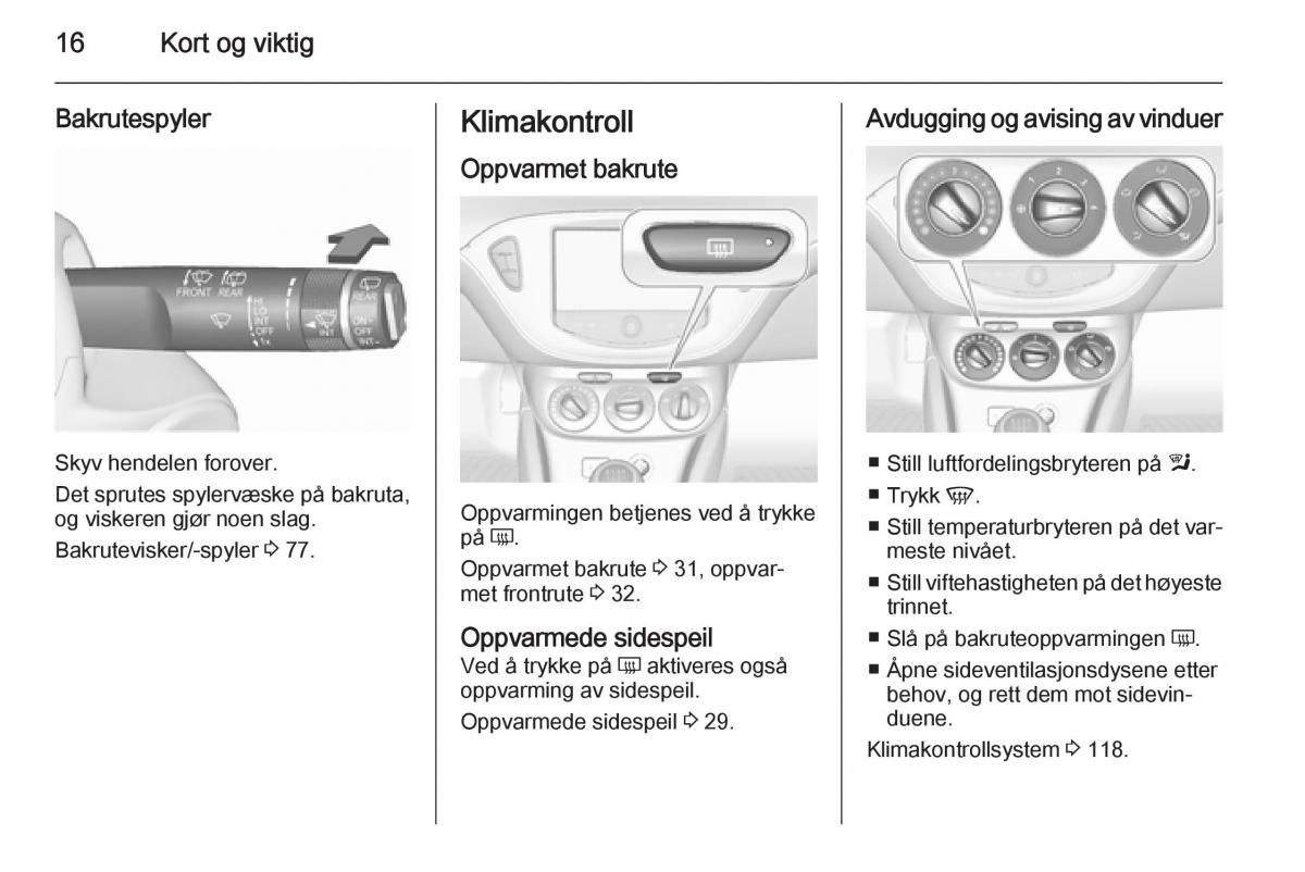 Opel Corsa D bruksanvisningen / page 18