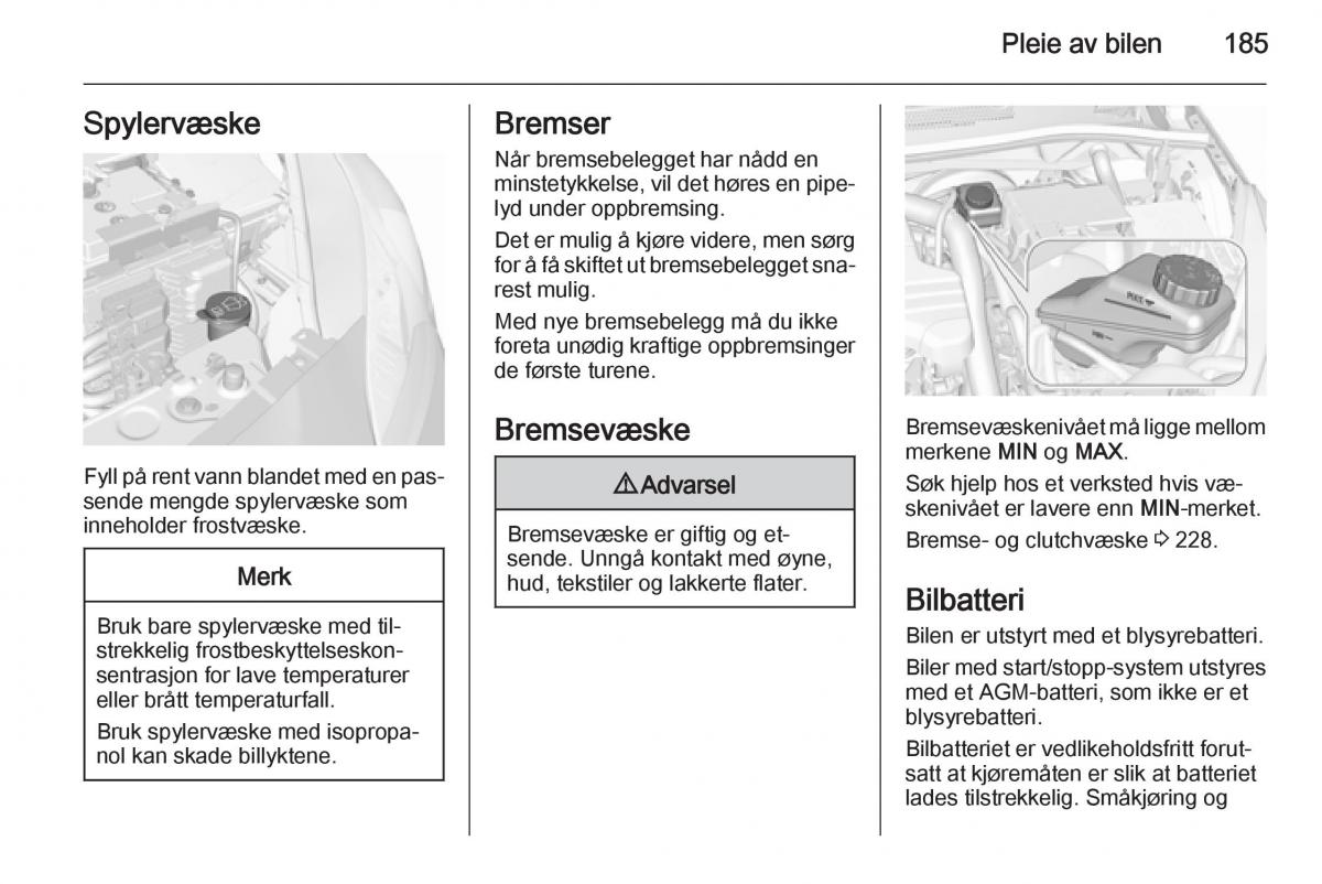 Opel Corsa D bruksanvisningen / page 187