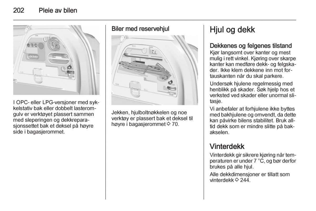 Opel Corsa D bruksanvisningen / page 204