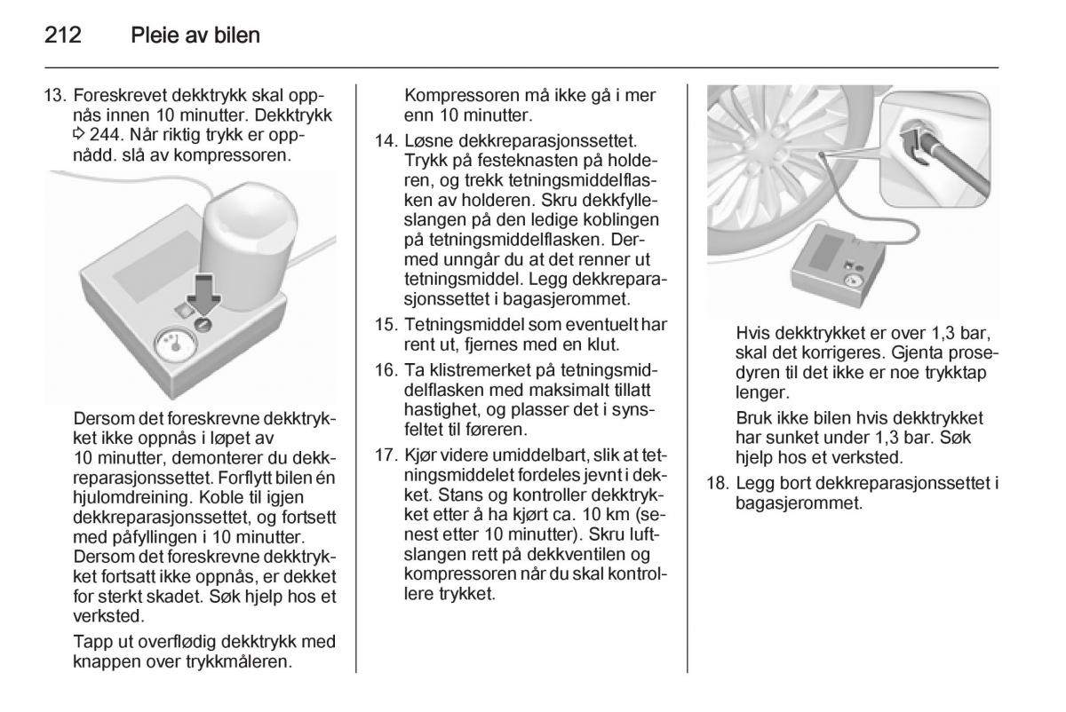 Opel Corsa D bruksanvisningen / page 214