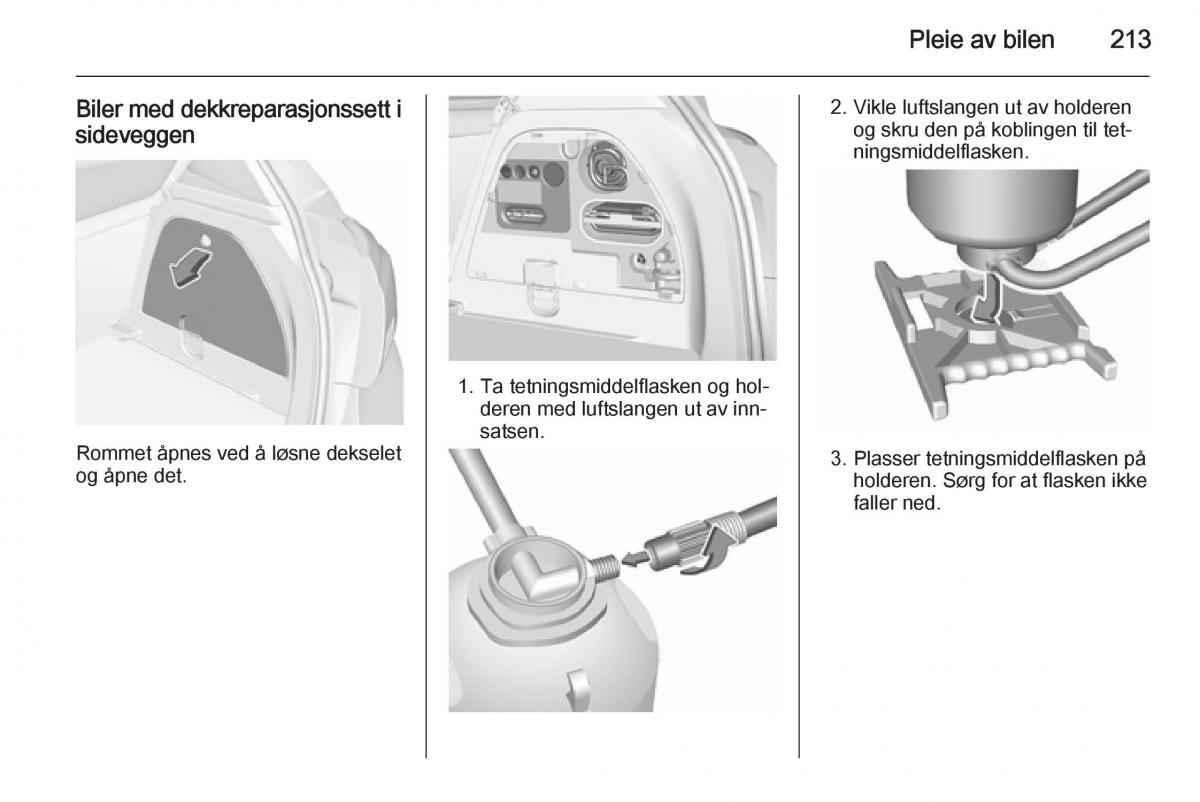 Opel Corsa D bruksanvisningen / page 215