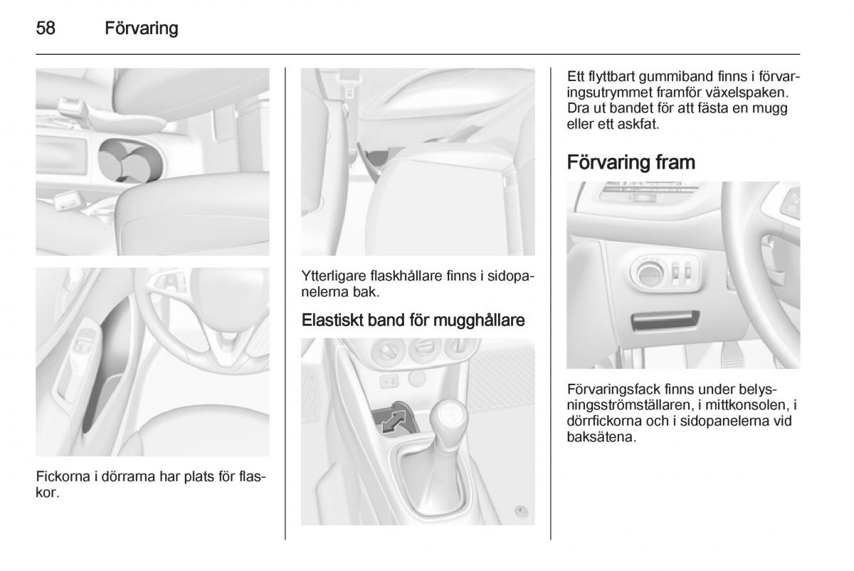 Opel Corsa D instruktionsbok / page 60