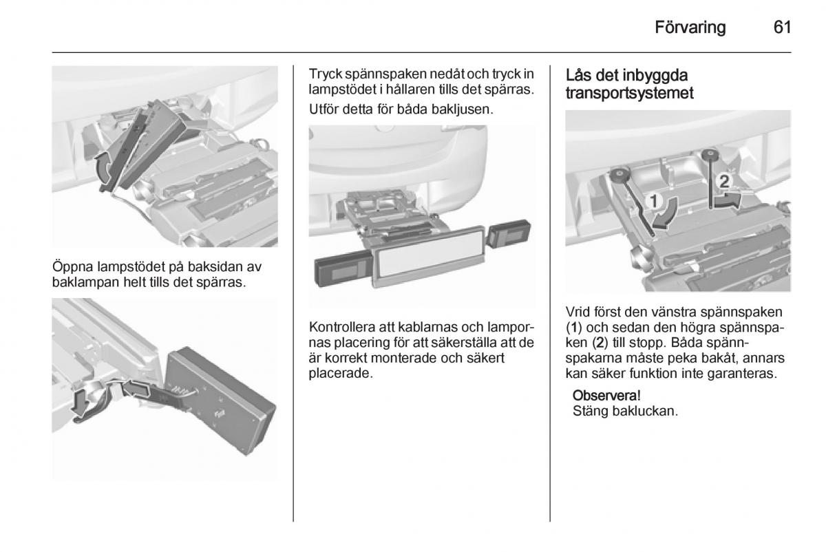 Opel Corsa D instruktionsbok / page 63