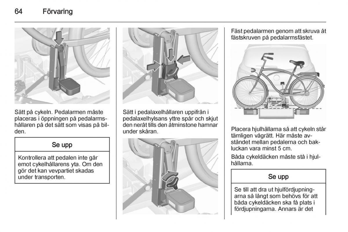 Opel Corsa D instruktionsbok / page 66