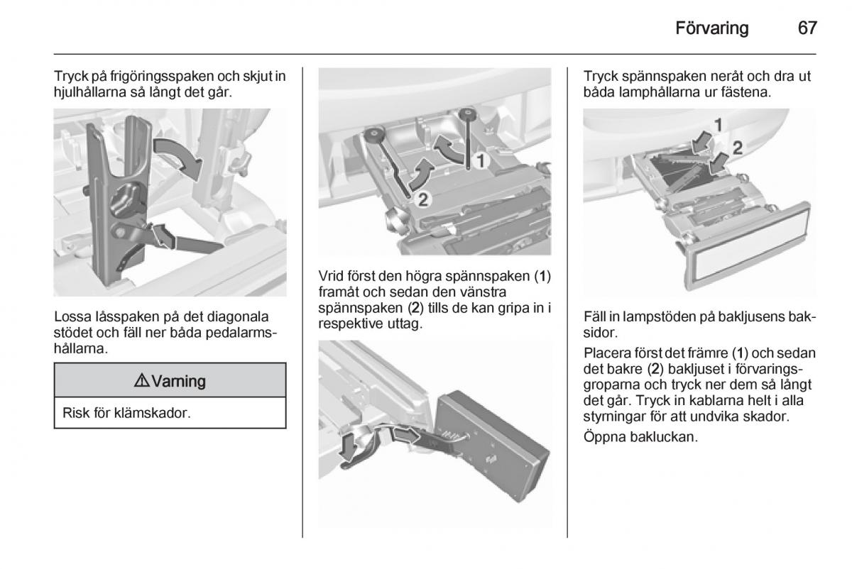 Opel Corsa D instruktionsbok / page 69