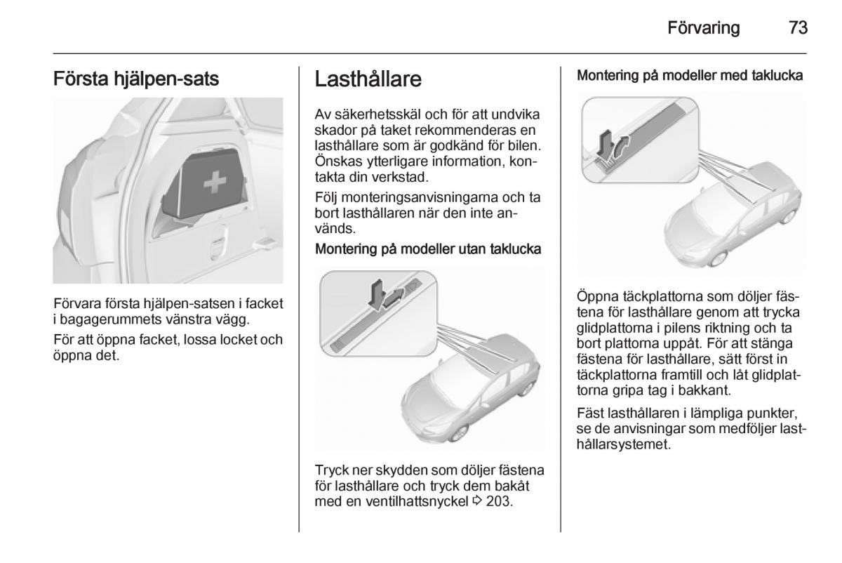 Opel Corsa D instruktionsbok / page 75