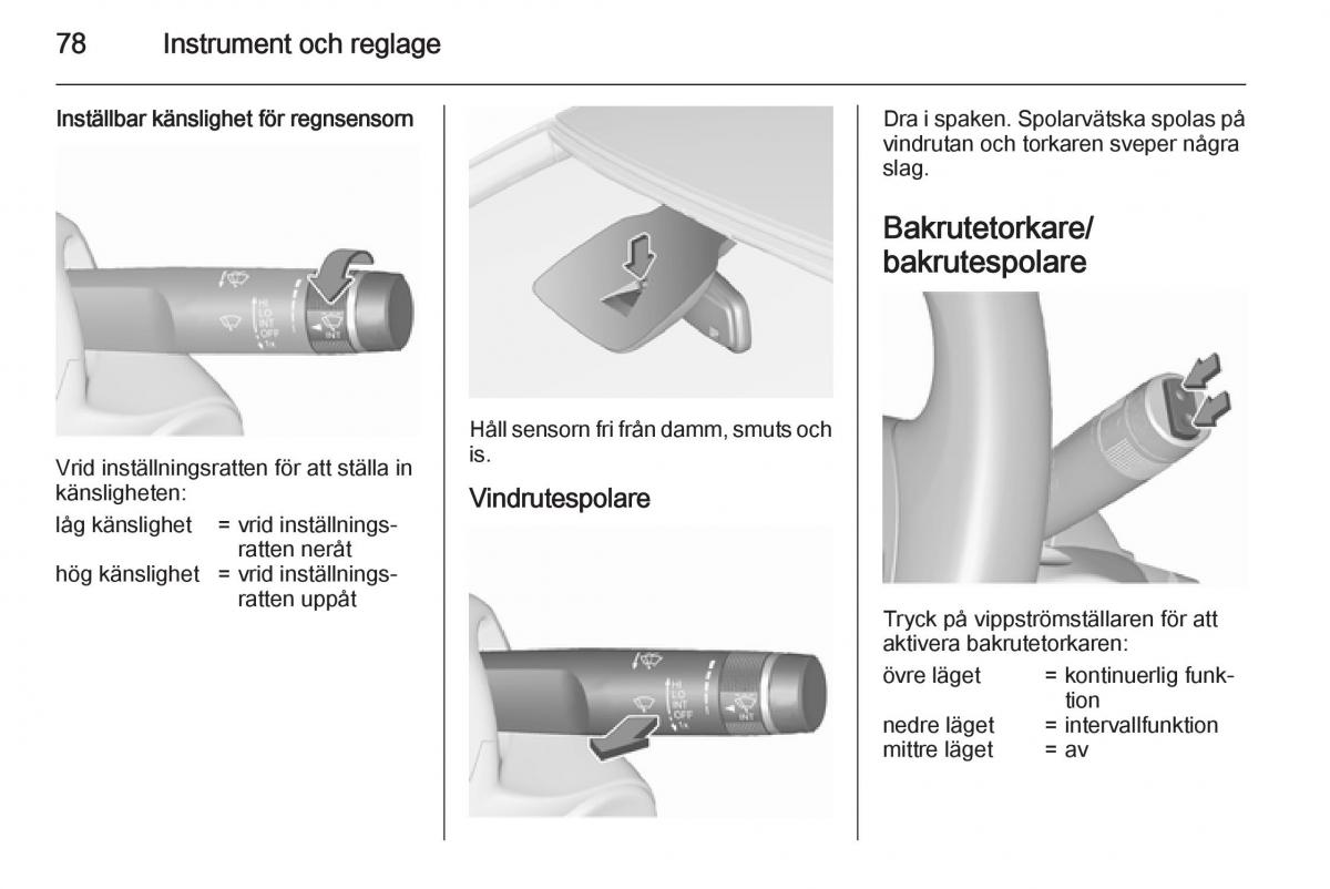 Opel Corsa D instruktionsbok / page 80