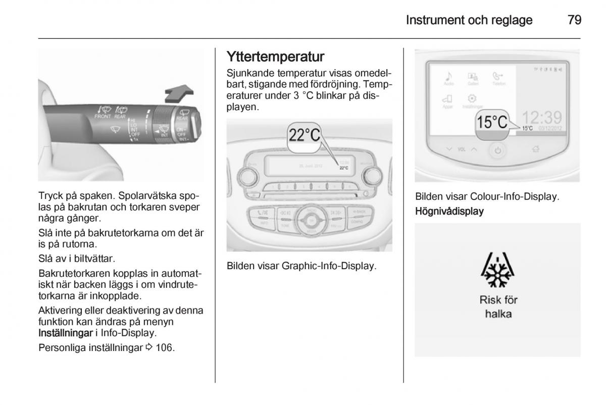 Opel Corsa D instruktionsbok / page 81