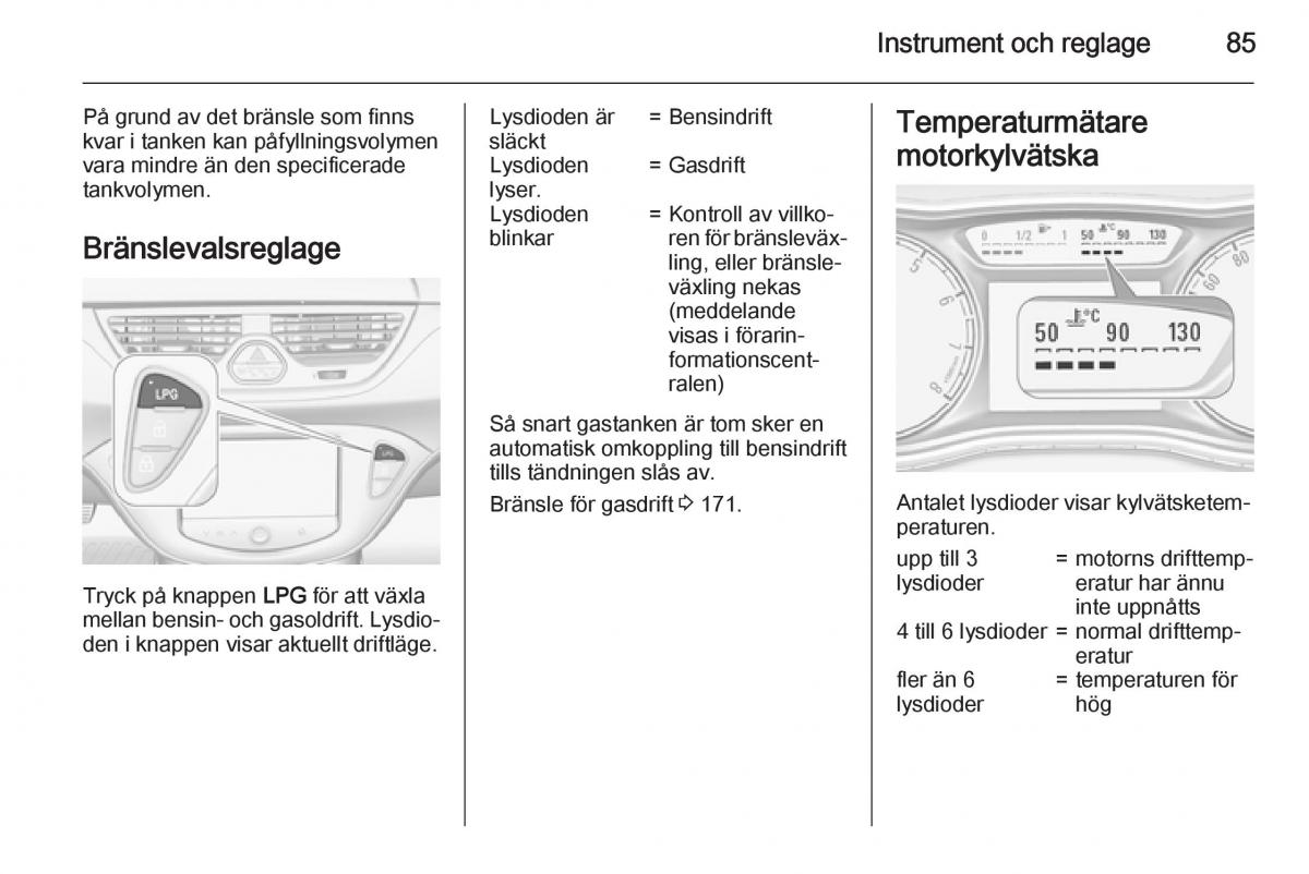 Opel Corsa D instruktionsbok / page 87