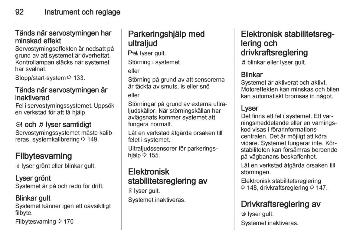 Opel Corsa D instruktionsbok / page 94