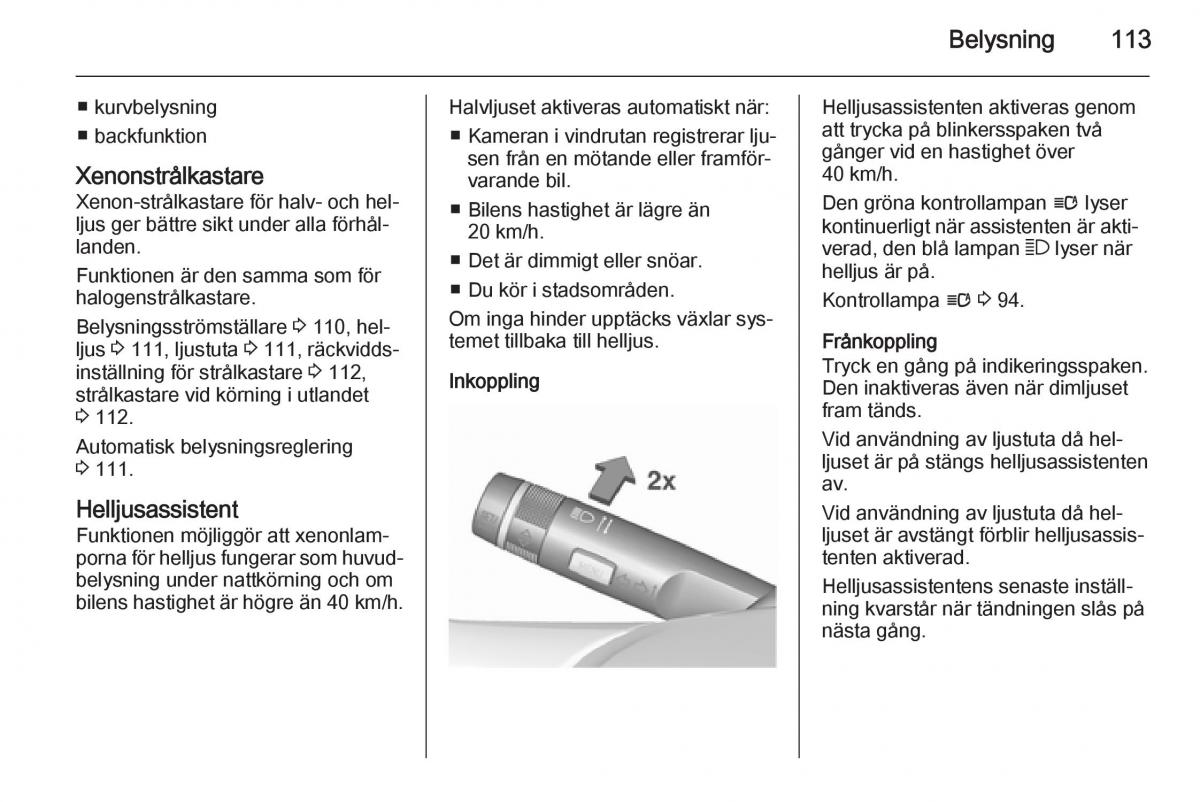 Opel Corsa D instruktionsbok / page 115