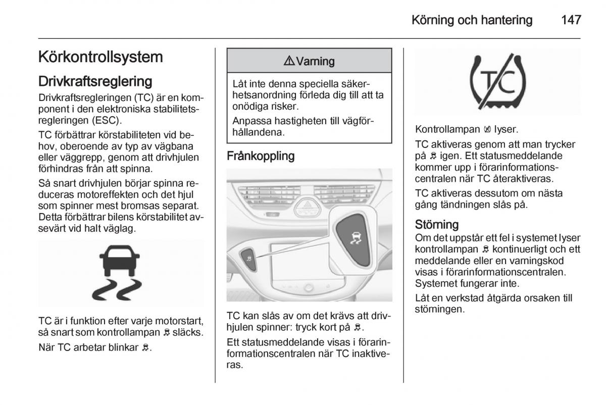 Opel Corsa D instruktionsbok / page 149