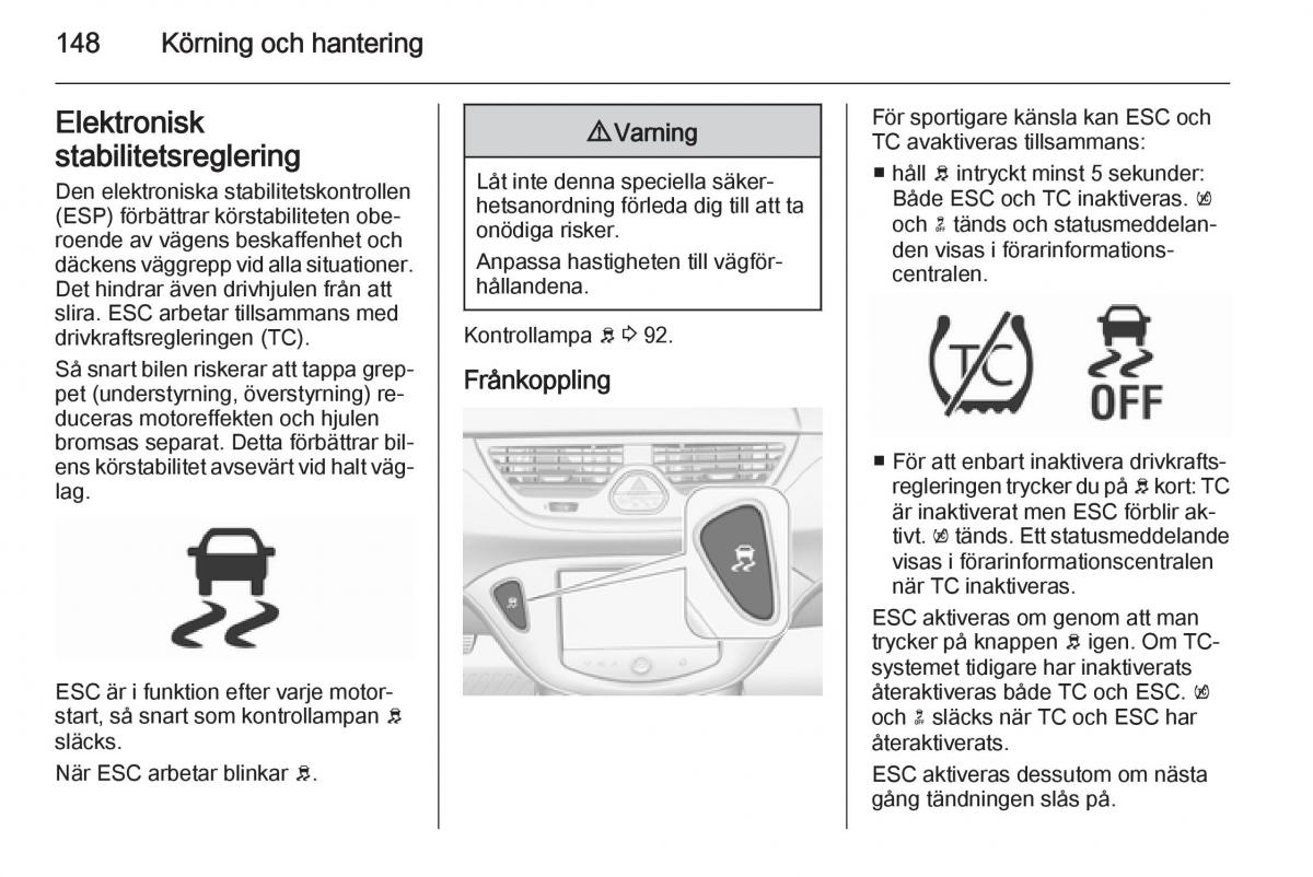 Opel Corsa D instruktionsbok / page 150