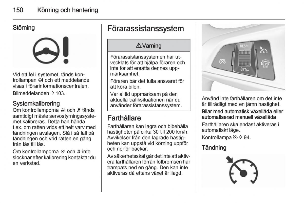 Opel Corsa D instruktionsbok / page 152