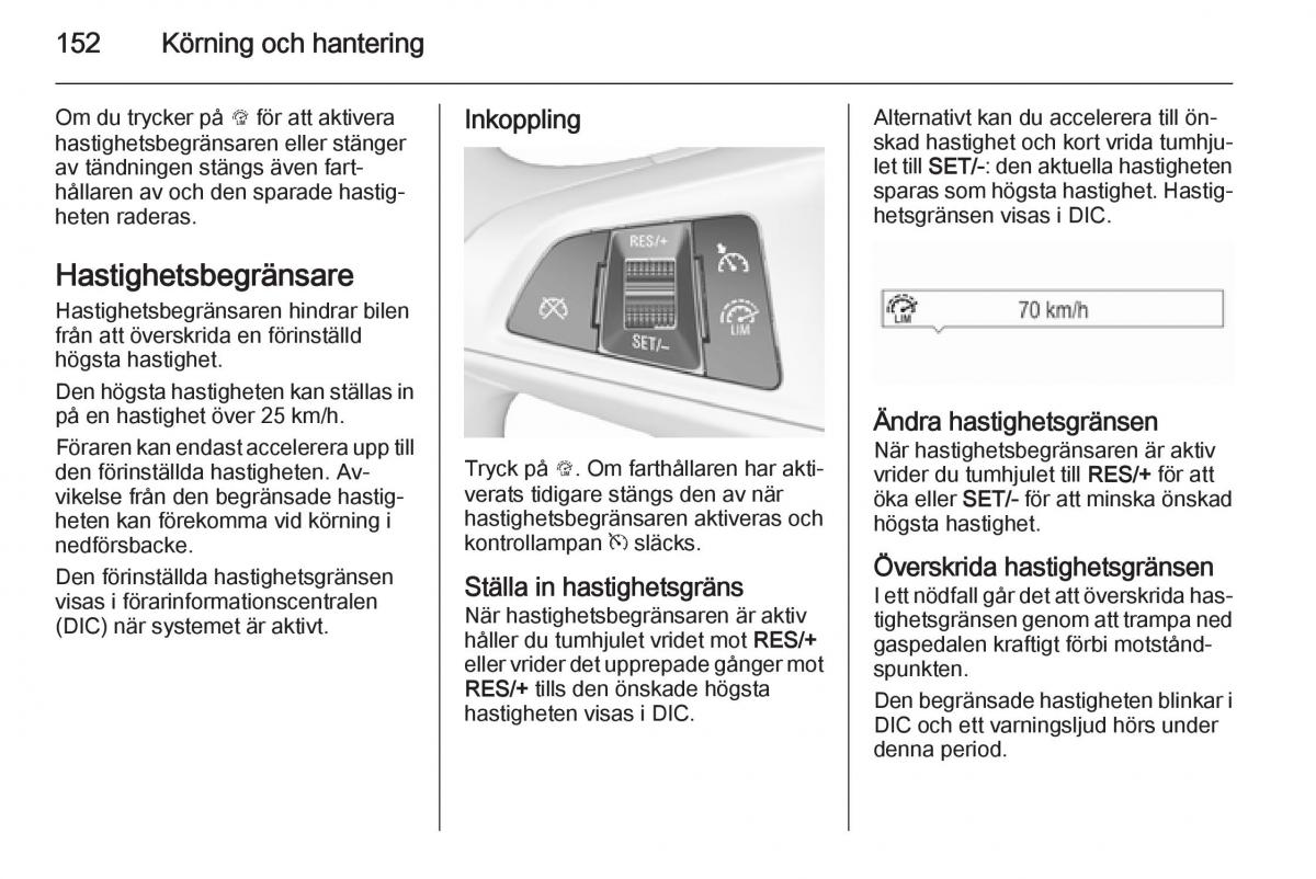 Opel Corsa D instruktionsbok / page 154