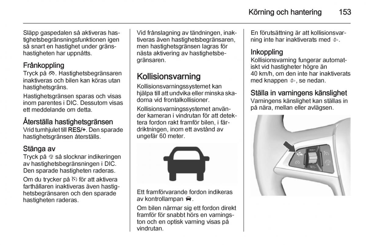 Opel Corsa D instruktionsbok / page 155