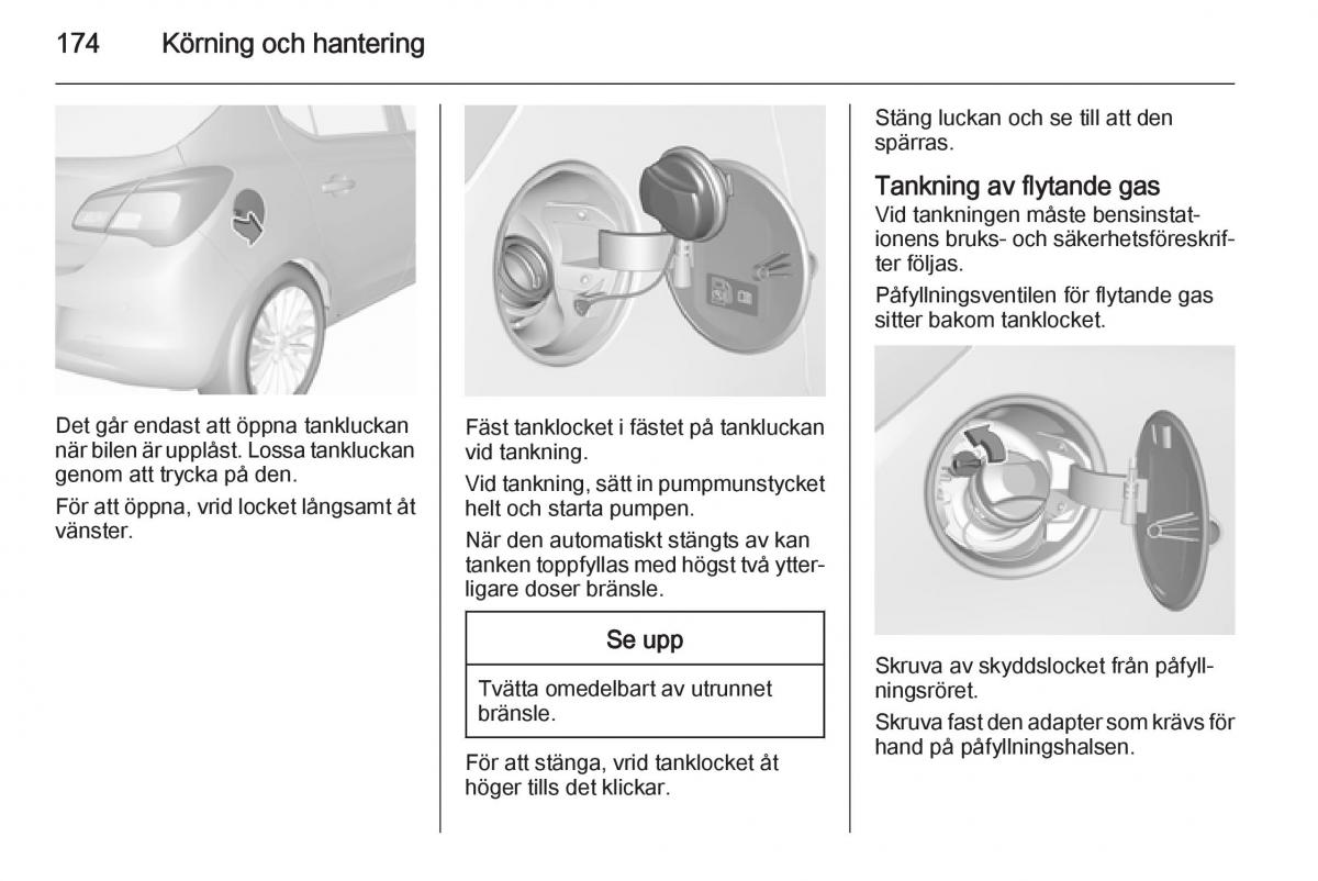 Opel Corsa D instruktionsbok / page 176