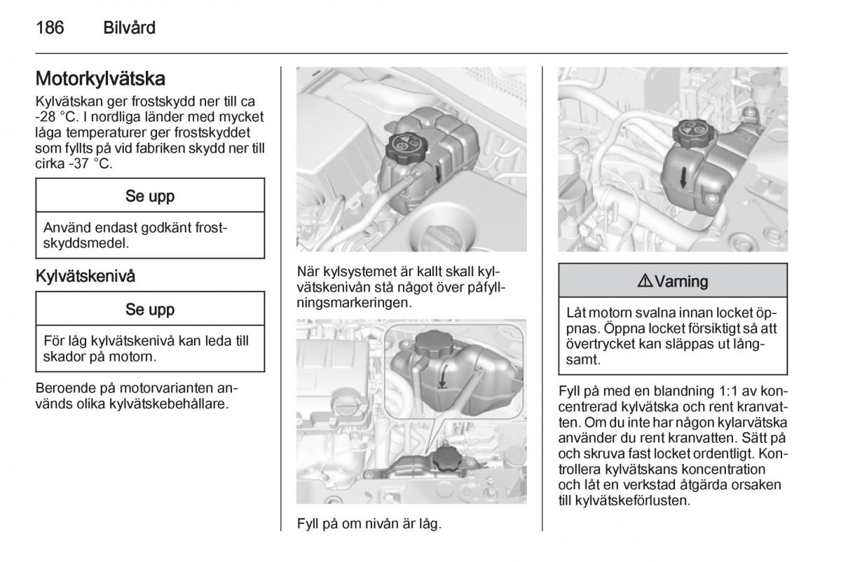 Opel Corsa D instruktionsbok / page 188