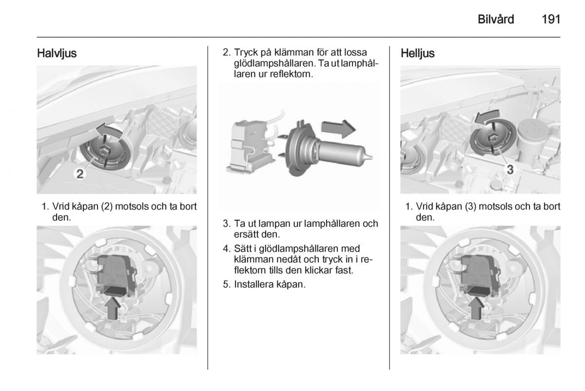 Opel Corsa D instruktionsbok / page 193