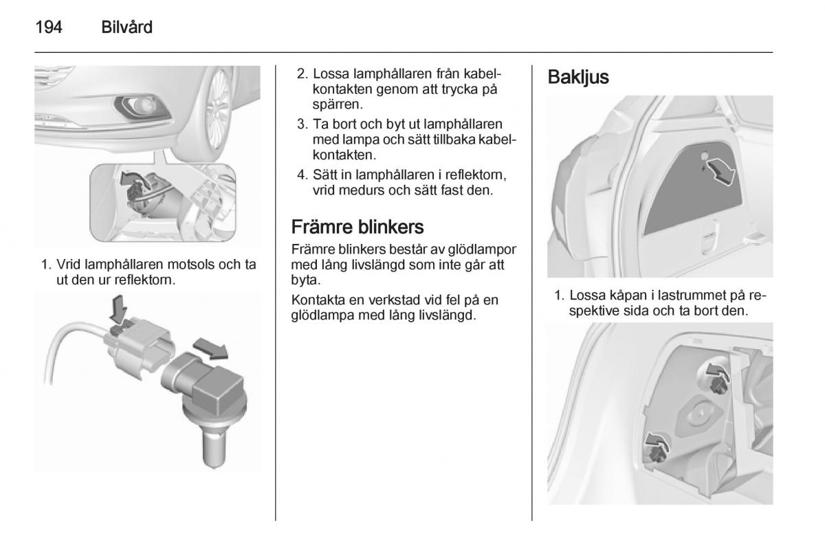 Opel Corsa D instruktionsbok / page 196