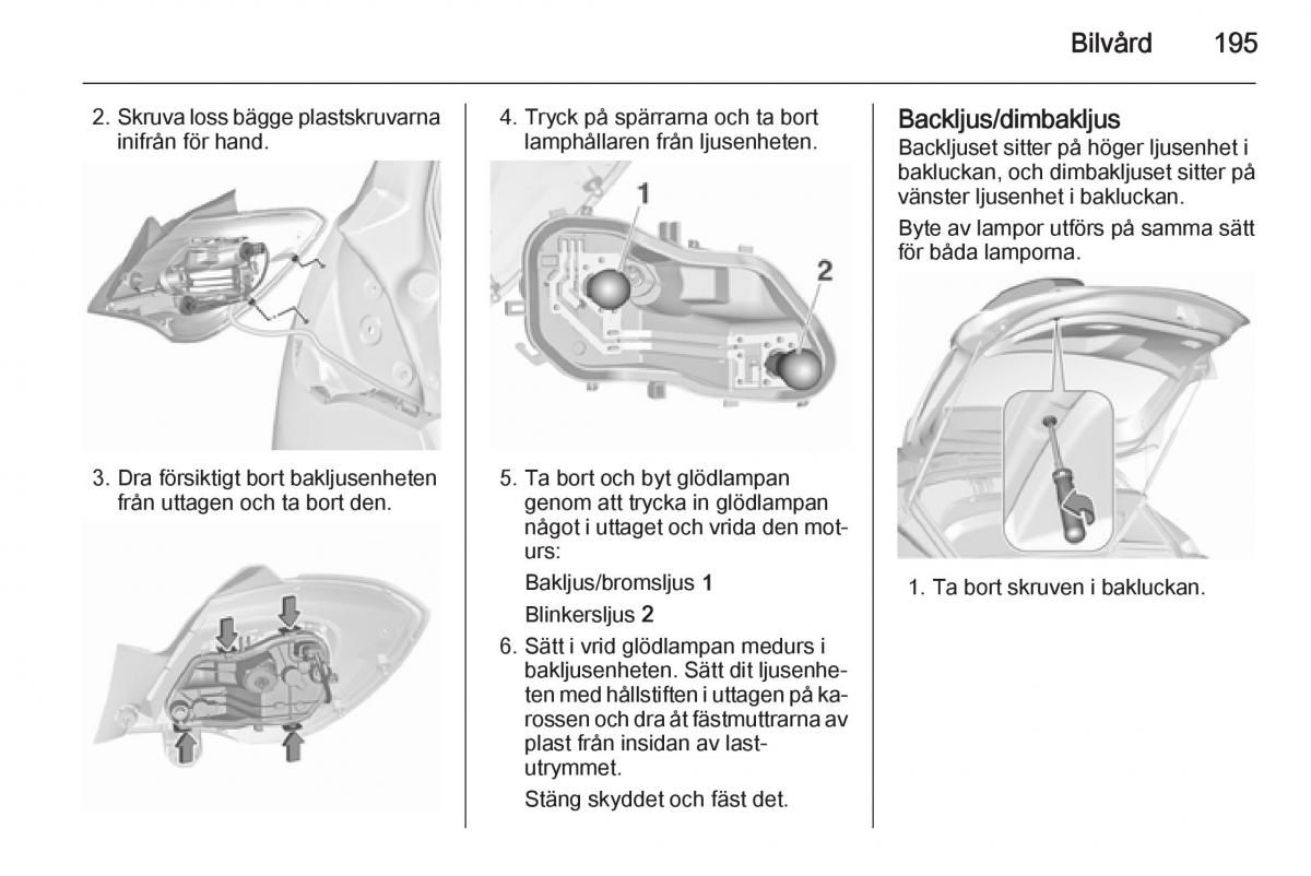 Opel Corsa D instruktionsbok / page 197