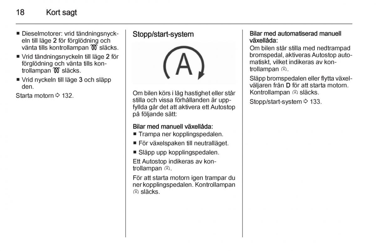 Opel Corsa D instruktionsbok / page 20