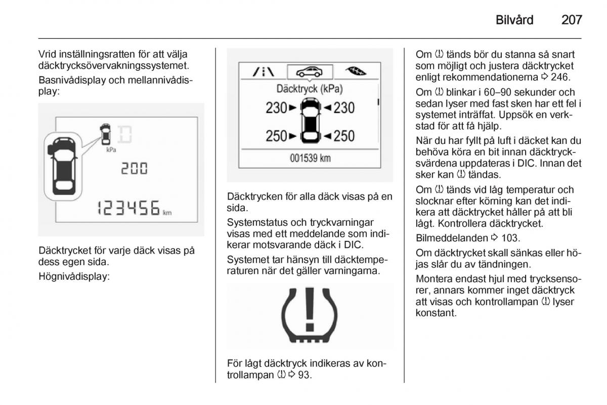 Opel Corsa D instruktionsbok / page 209