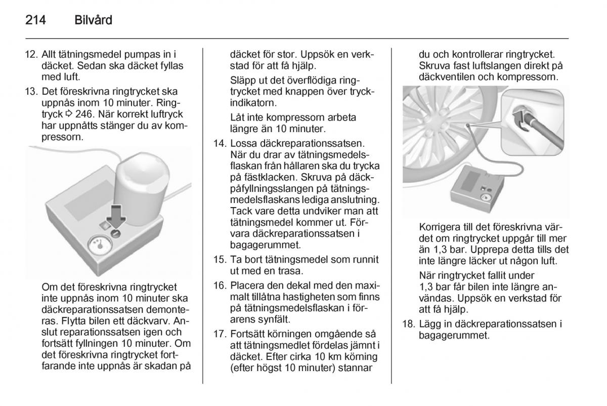 Opel Corsa D instruktionsbok / page 216