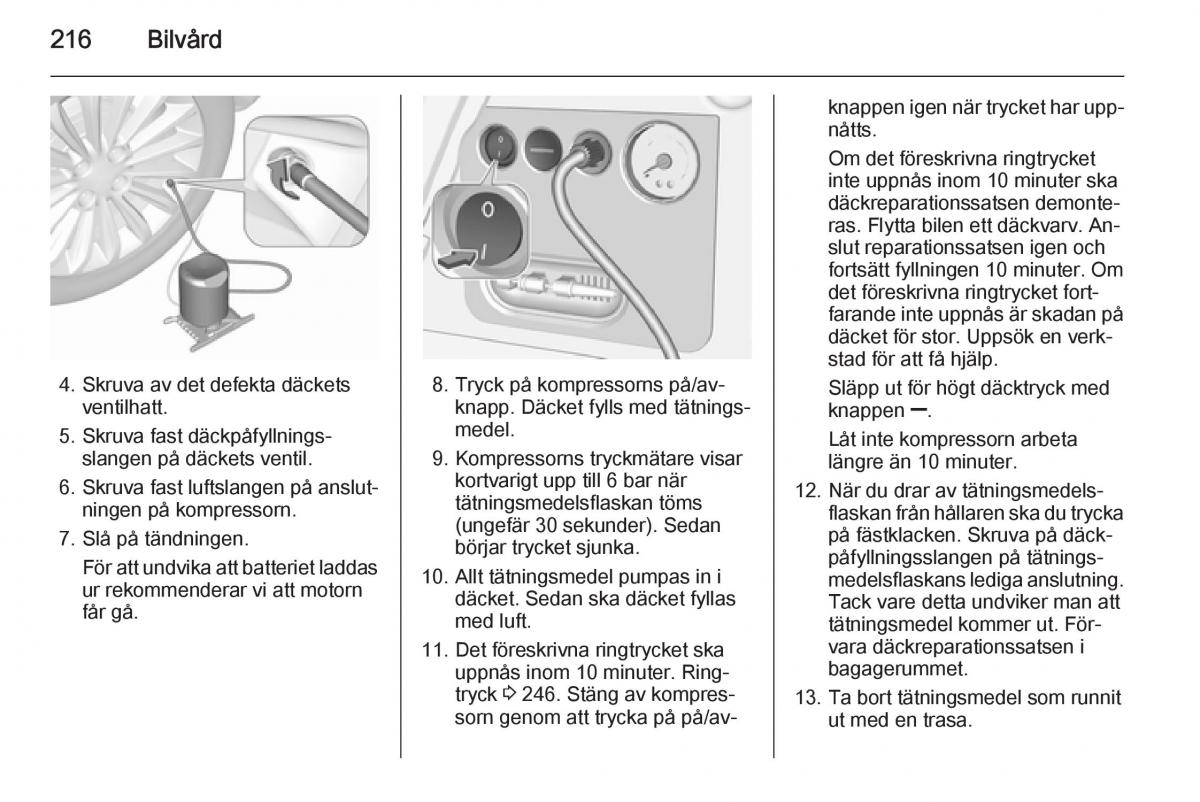 Opel Corsa D instruktionsbok / page 218