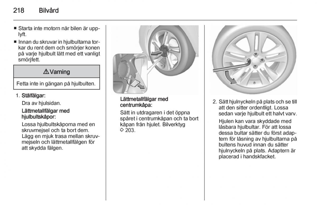 Opel Corsa D instruktionsbok / page 220