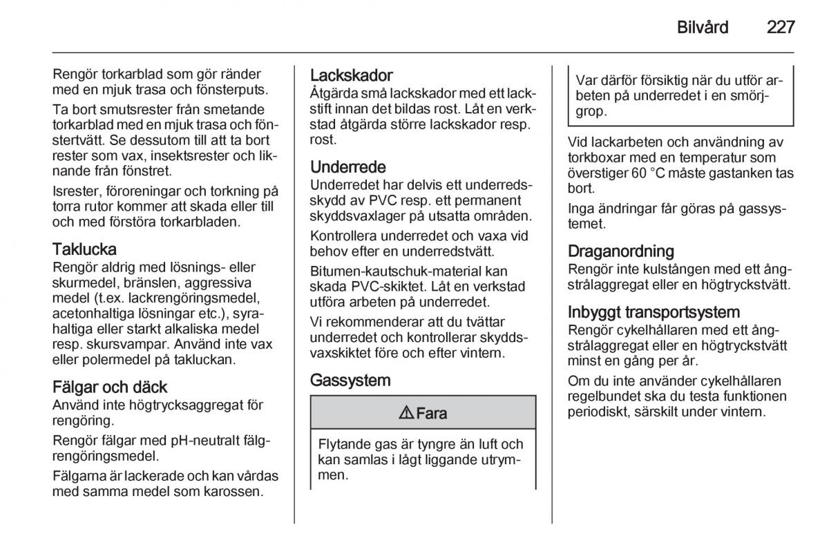 Opel Corsa D instruktionsbok / page 229