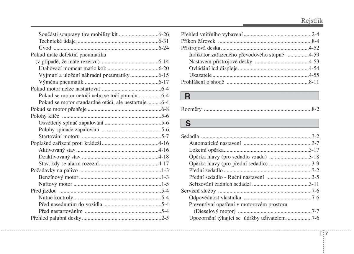 KIA Carens III 3 navod k obsludze / page 665