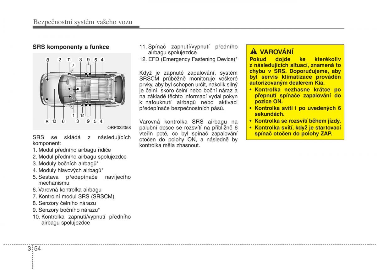 KIA Carens III 3 navod k obsludze / page 70