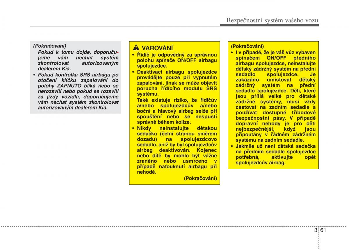 KIA Carens III 3 navod k obsludze / page 77