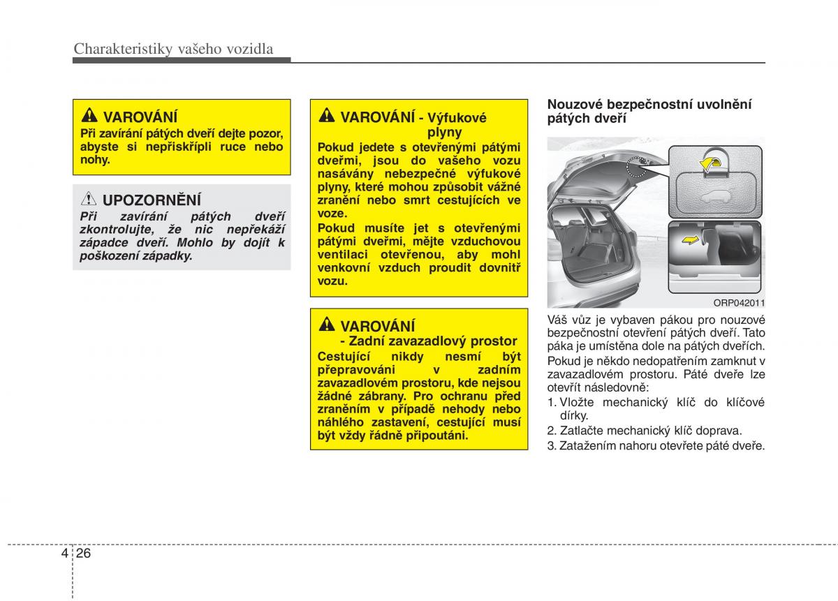 KIA Carens III 3 navod k obsludze / page 114