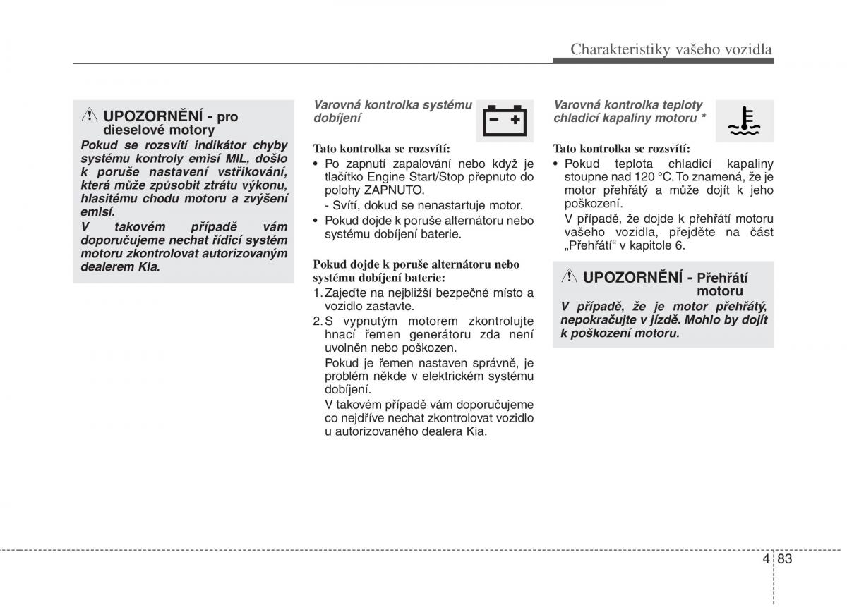 KIA Carens III 3 navod k obsludze / page 171