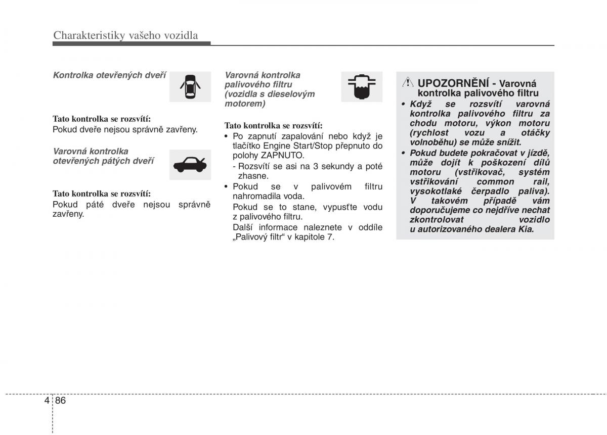 KIA Carens III 3 navod k obsludze / page 174