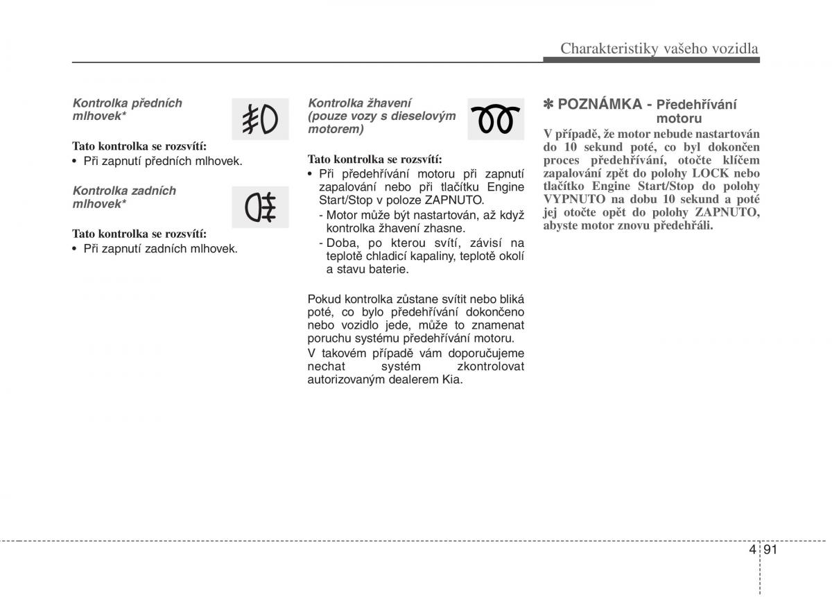 KIA Carens III 3 navod k obsludze / page 179