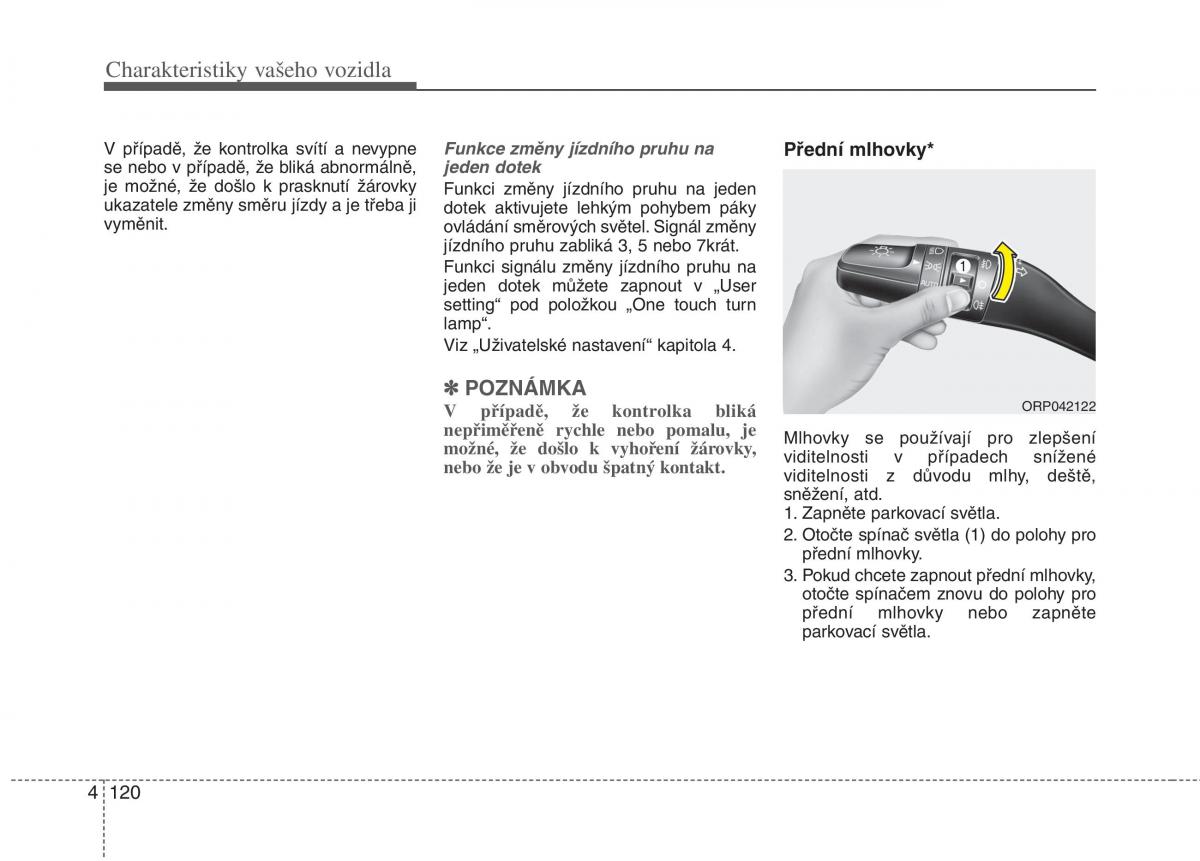 KIA Carens III 3 navod k obsludze / page 208