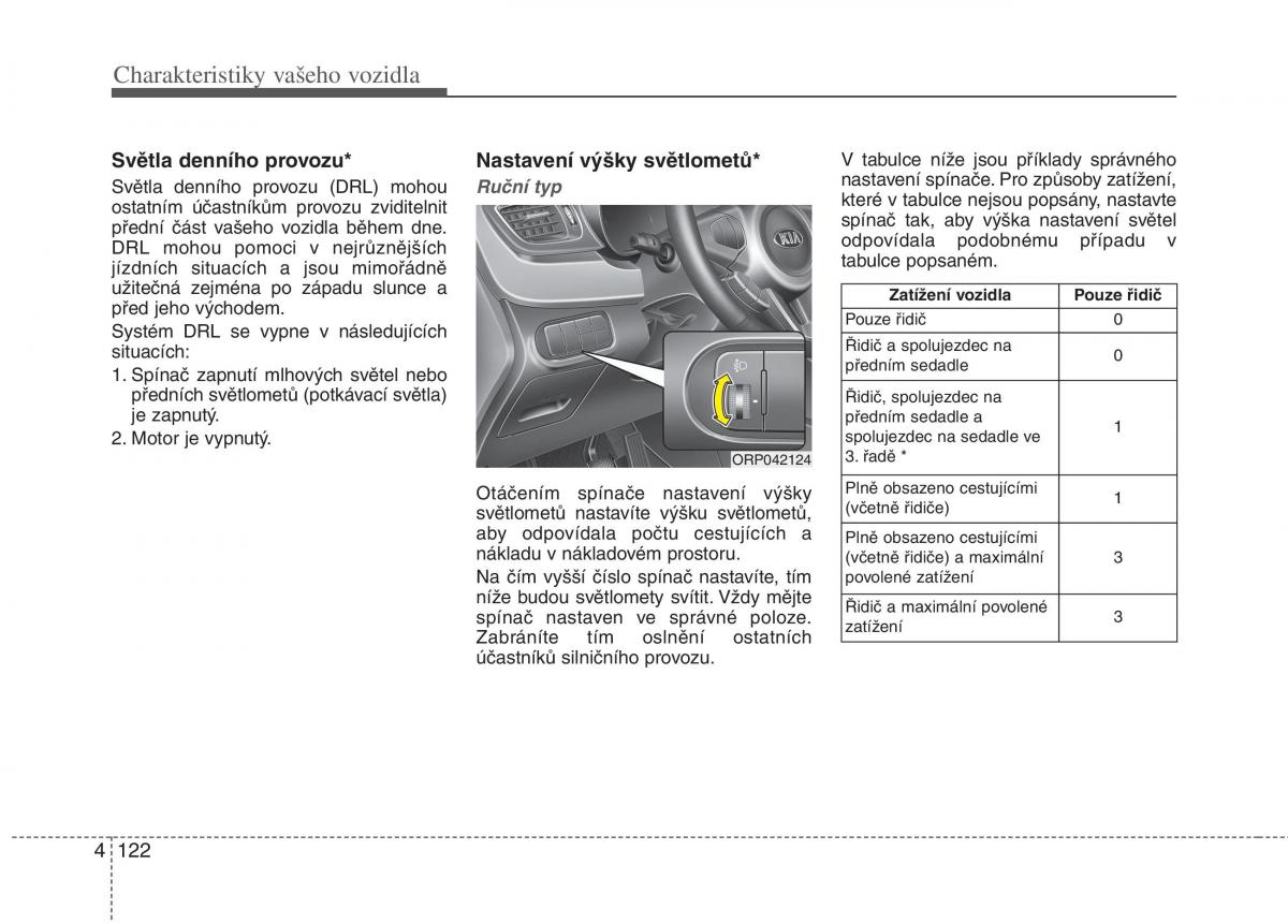 KIA Carens III 3 navod k obsludze / page 210