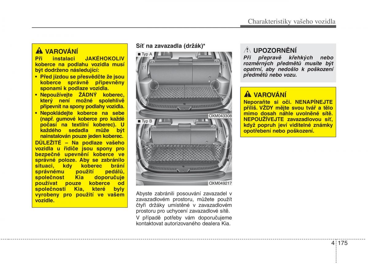 KIA Carens III 3 navod k obsludze / page 263